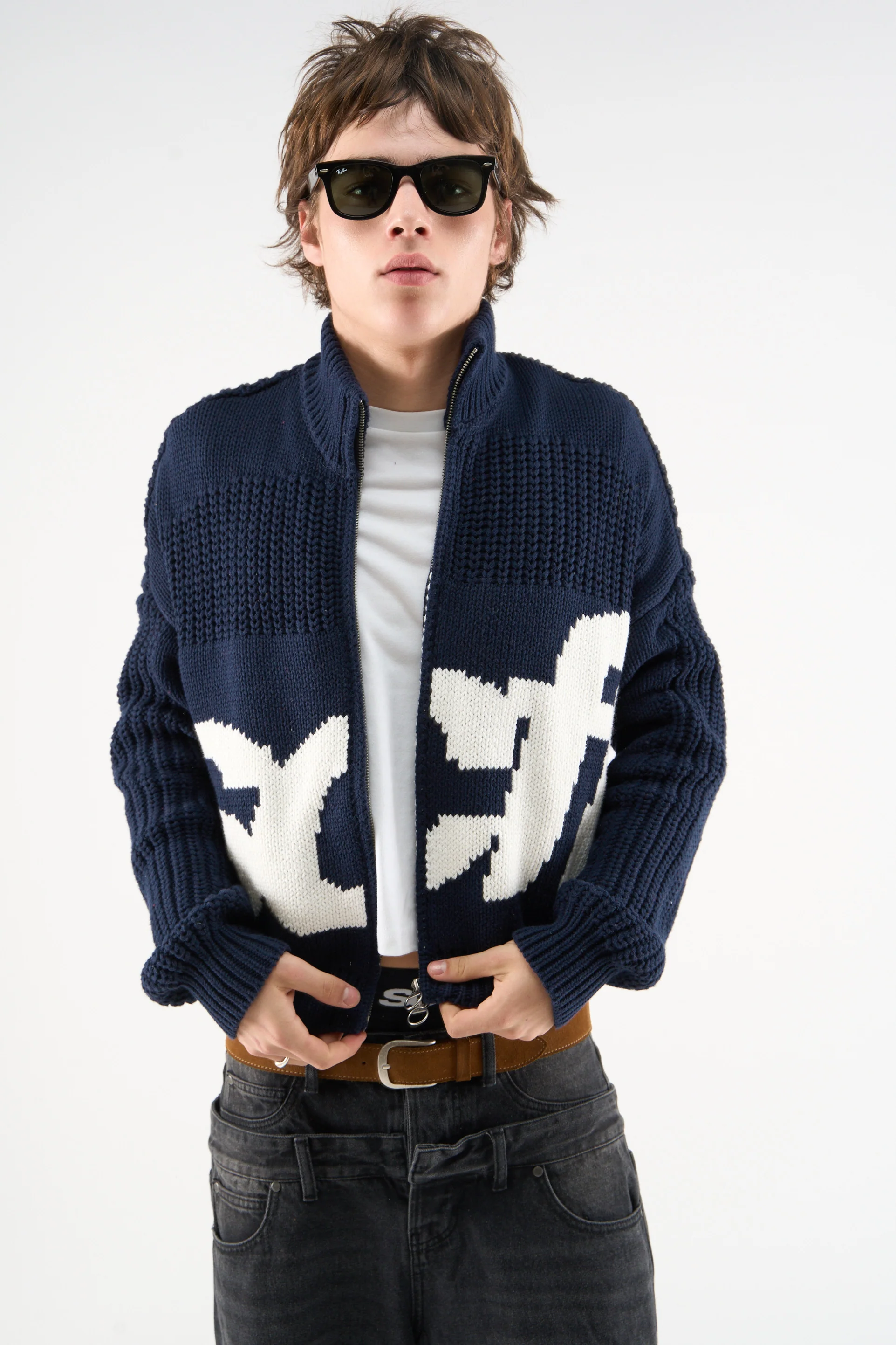 04 Scff Knit Zipper Blue M 444 Jpg