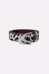 White Leopard Belt
