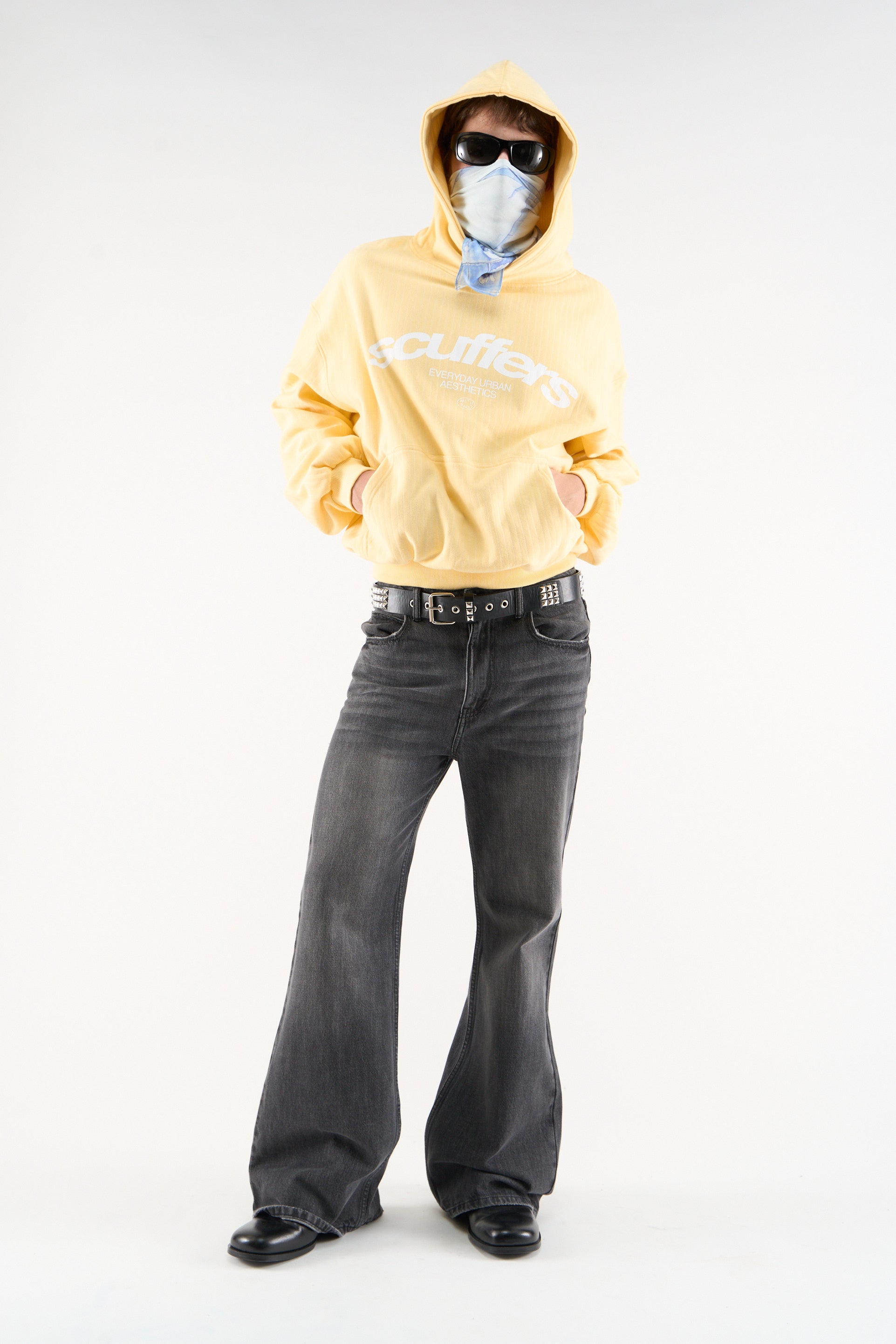 23 Iconic Pinstrip Hoodie Yellow M 1696