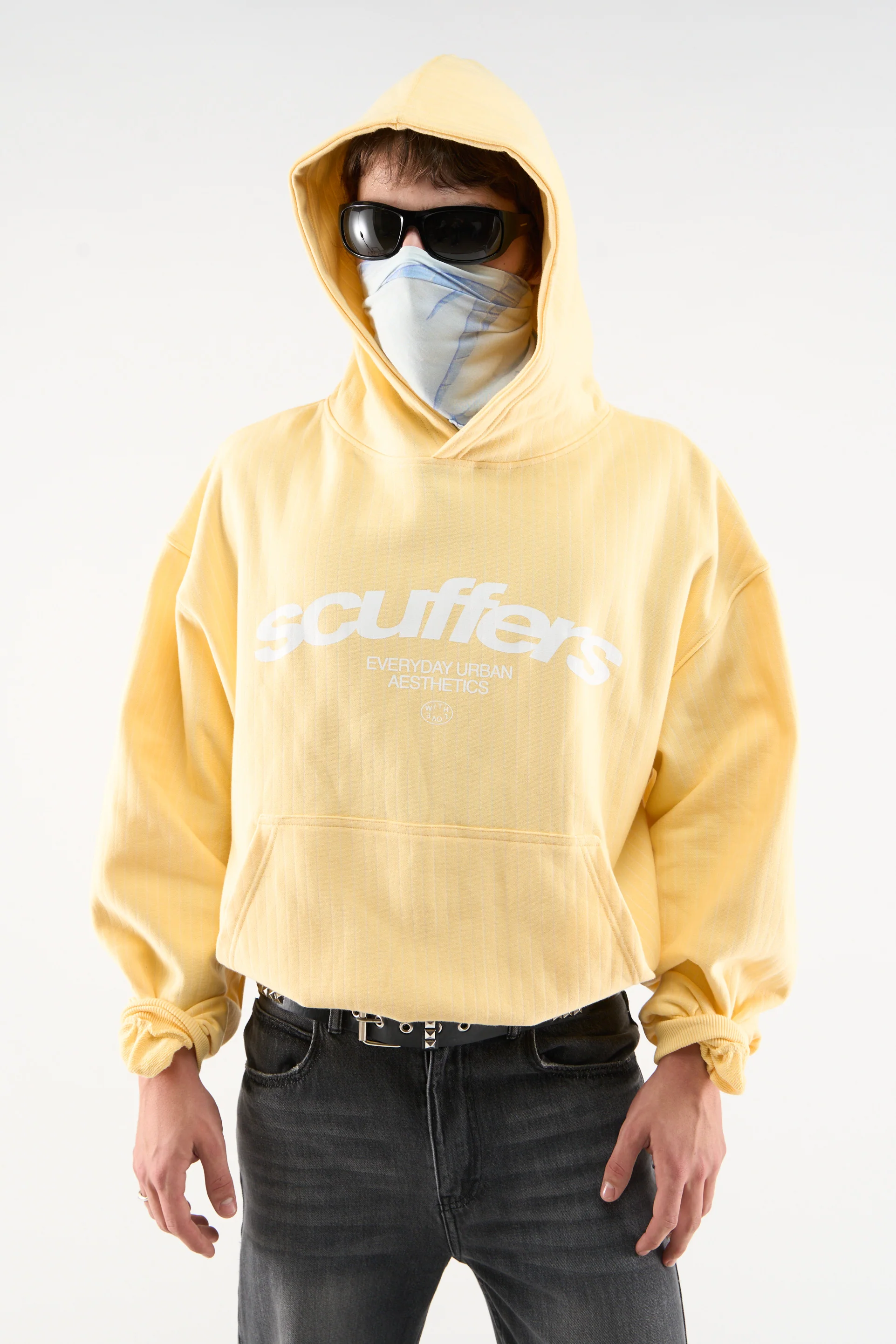 23 Iconic Pinstrip Hoodie Yellow M 1706 Jpg