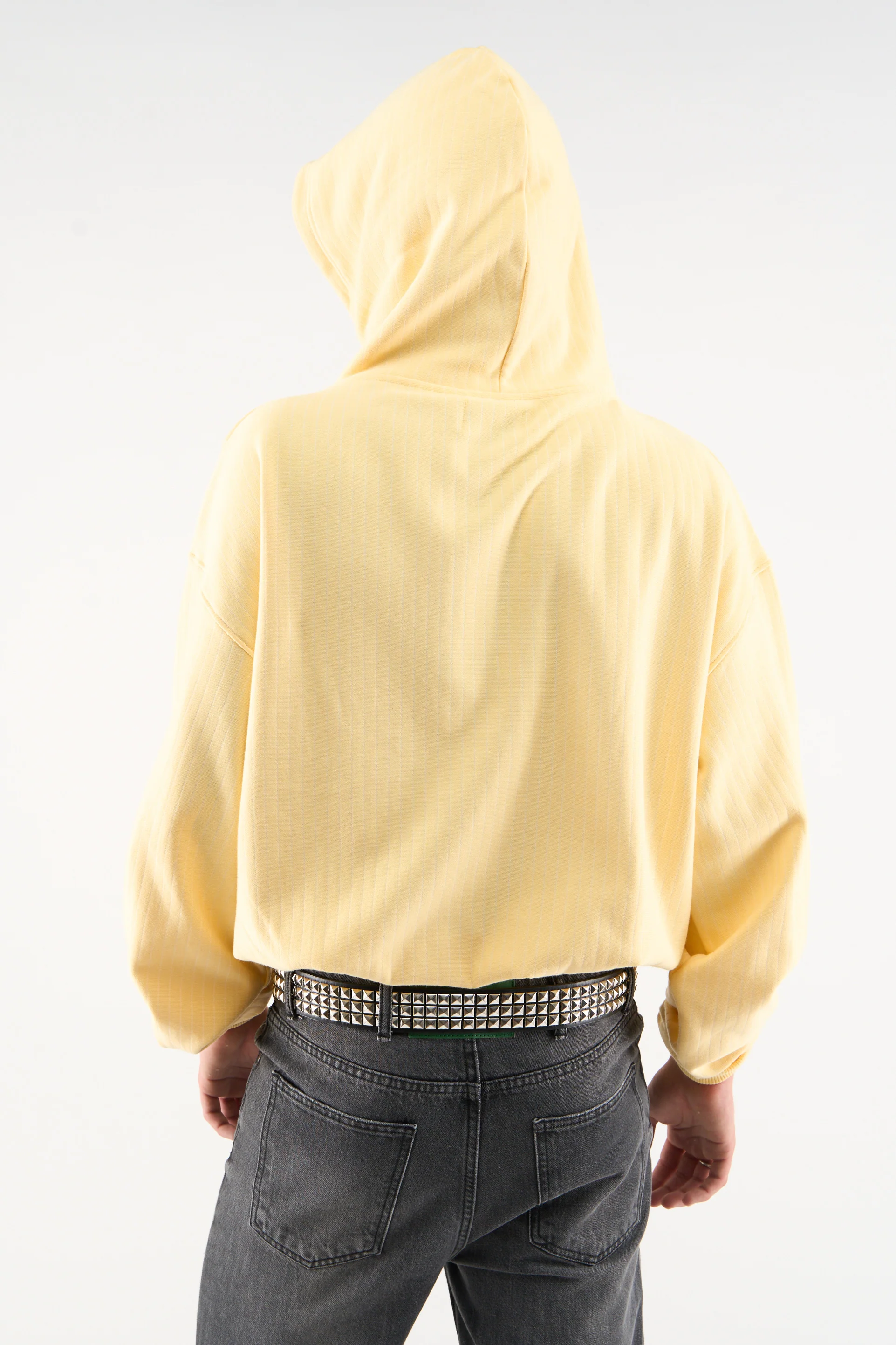 23 Iconic Pinstrip Hoodie Yellow M 1715 Jpg