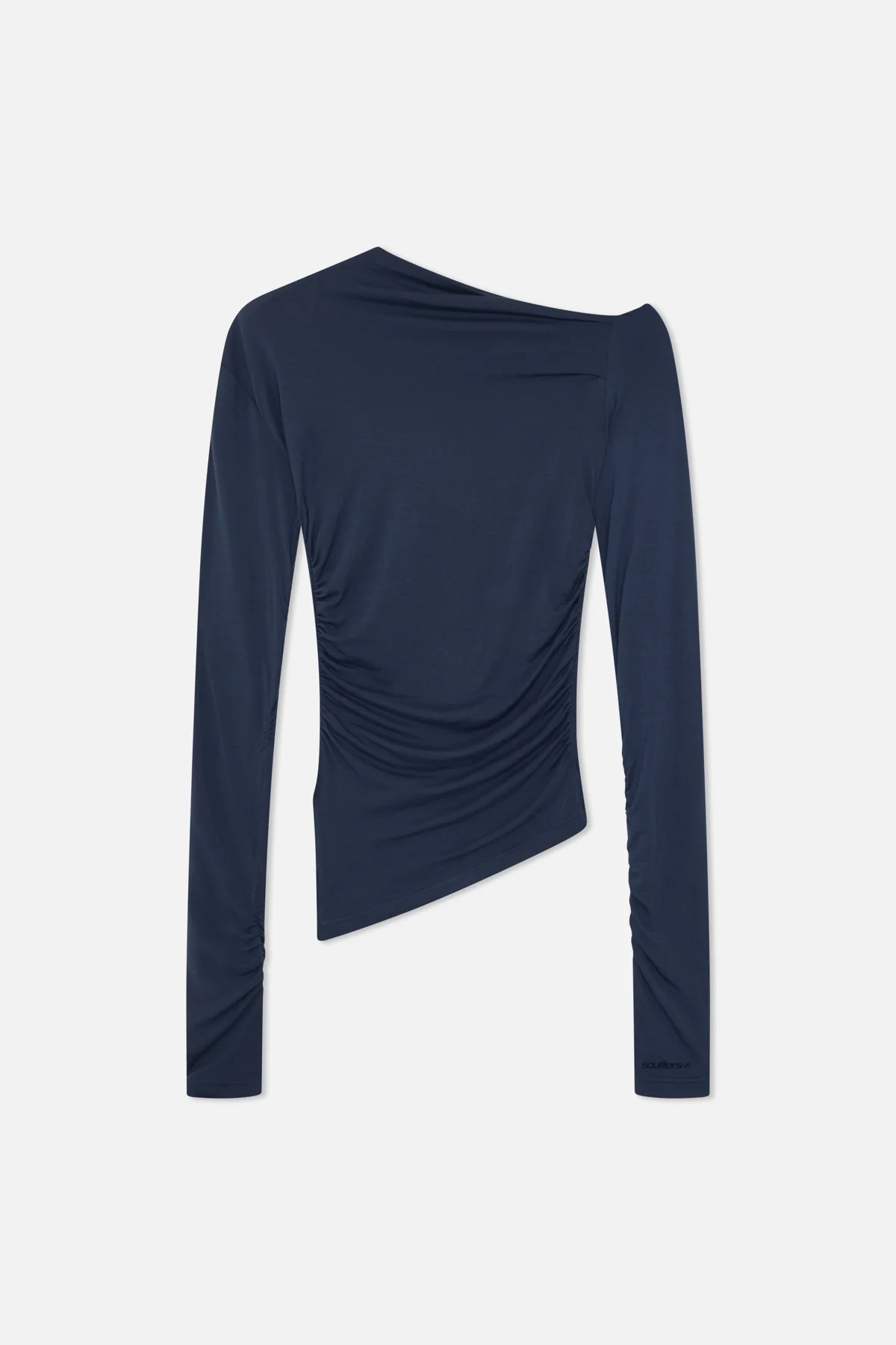 Asymmetricnavybluelongsleeve Girldrop1 1 Jpg