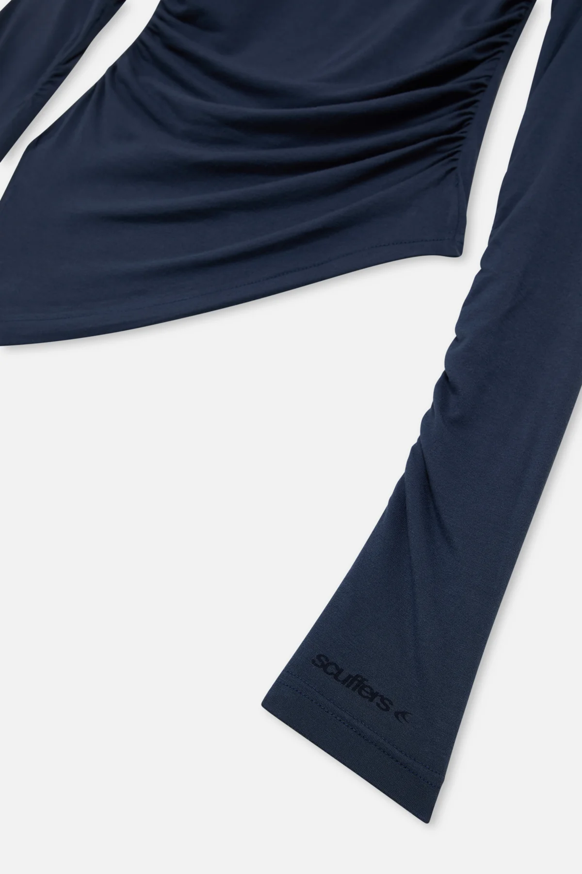 Asymmetricnavybluelongsleeve Girldrop1 3 Jpg