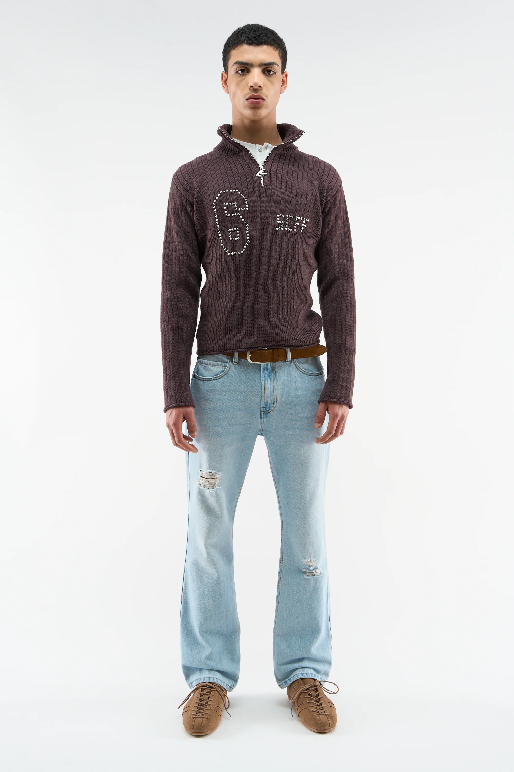 Date Burgundy Knit