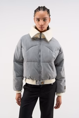 Donatello Light Grey Puffer