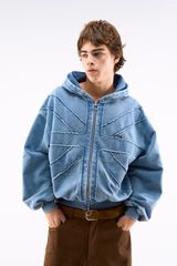 Flag Blue Zipper