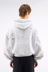 Worldwide Grey Melange Hoodie