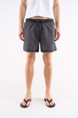 Pinstripe Black Swimpants