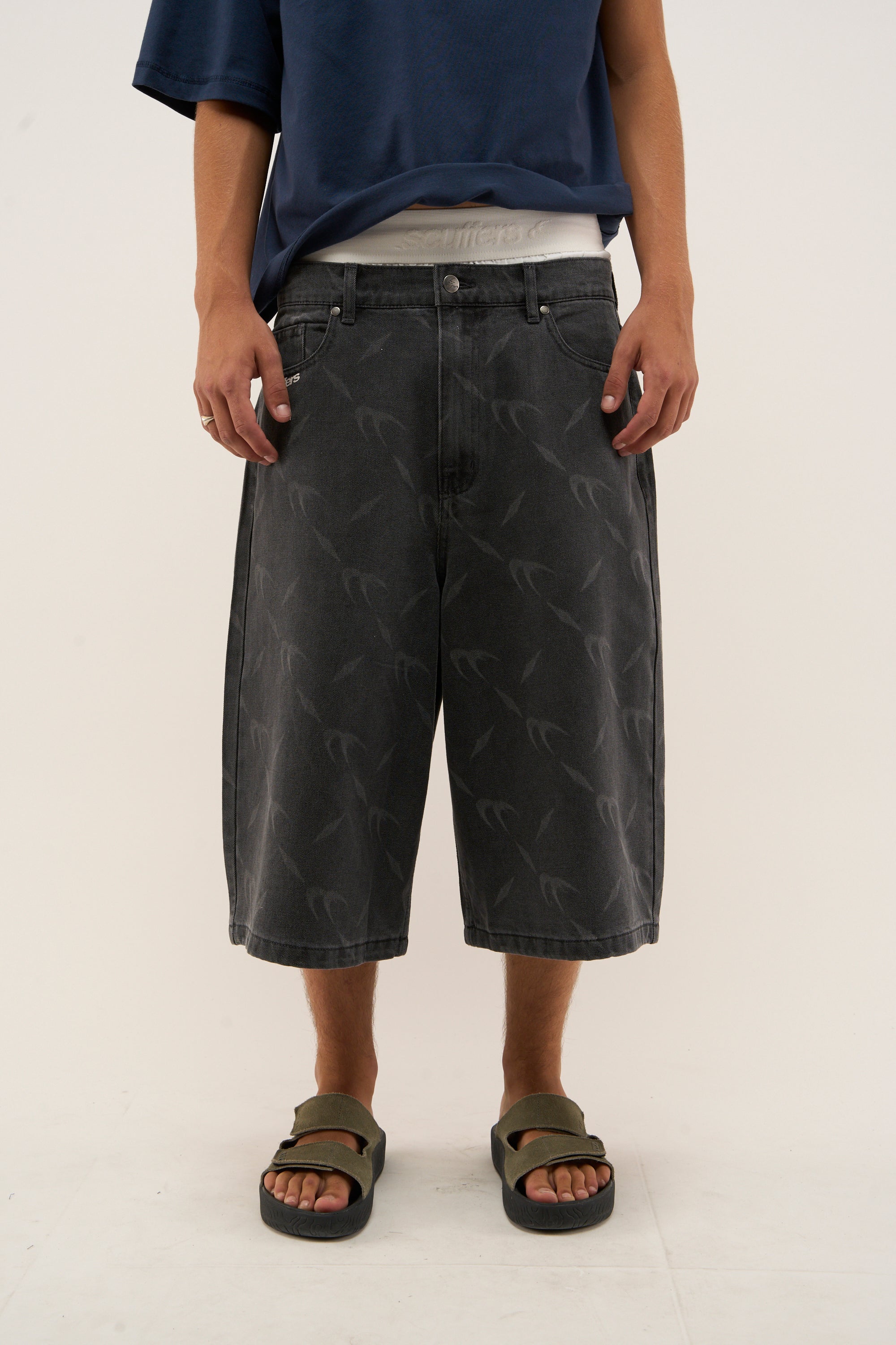 Silver Dark Jorts