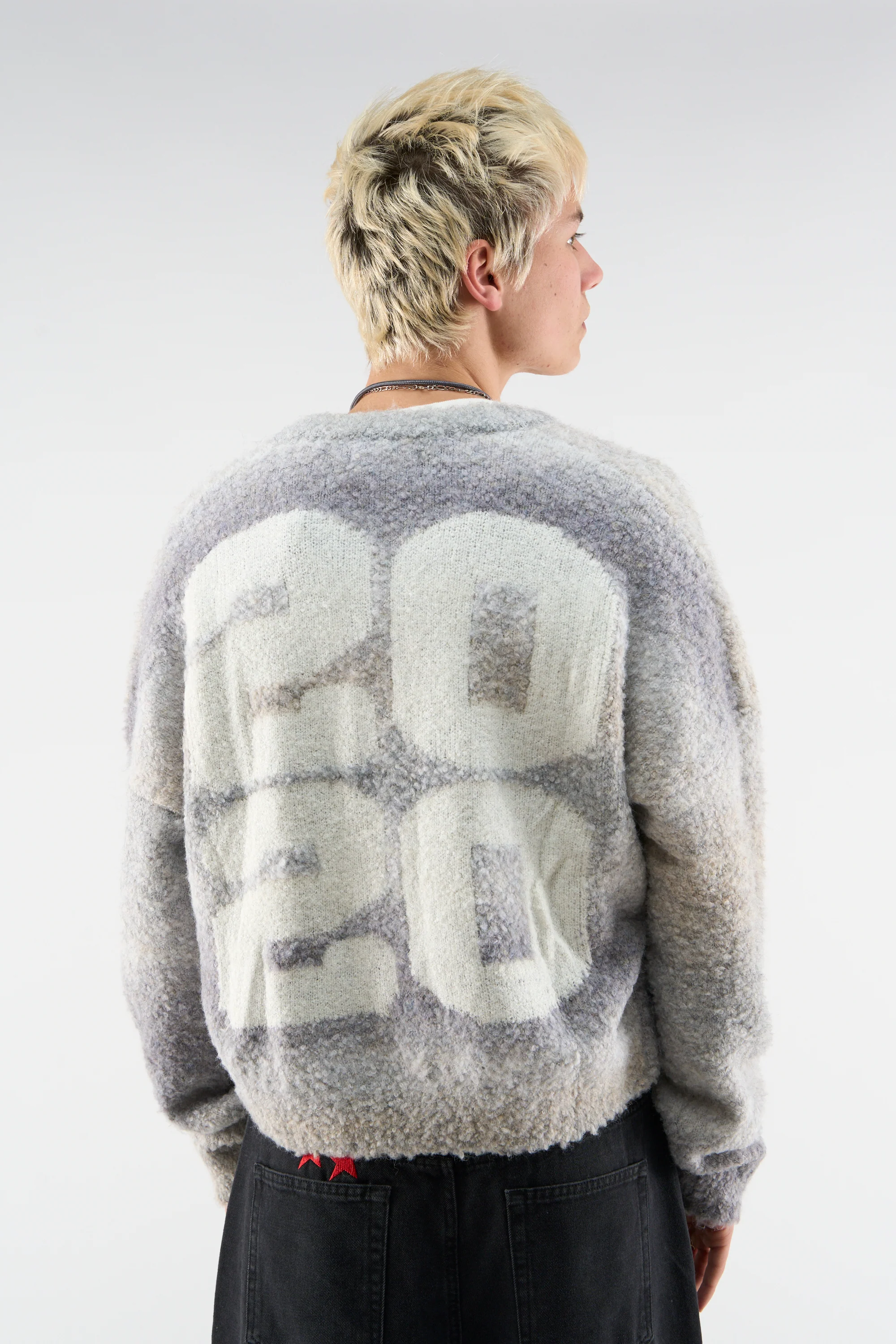 Quarter Grey Zipper Knit