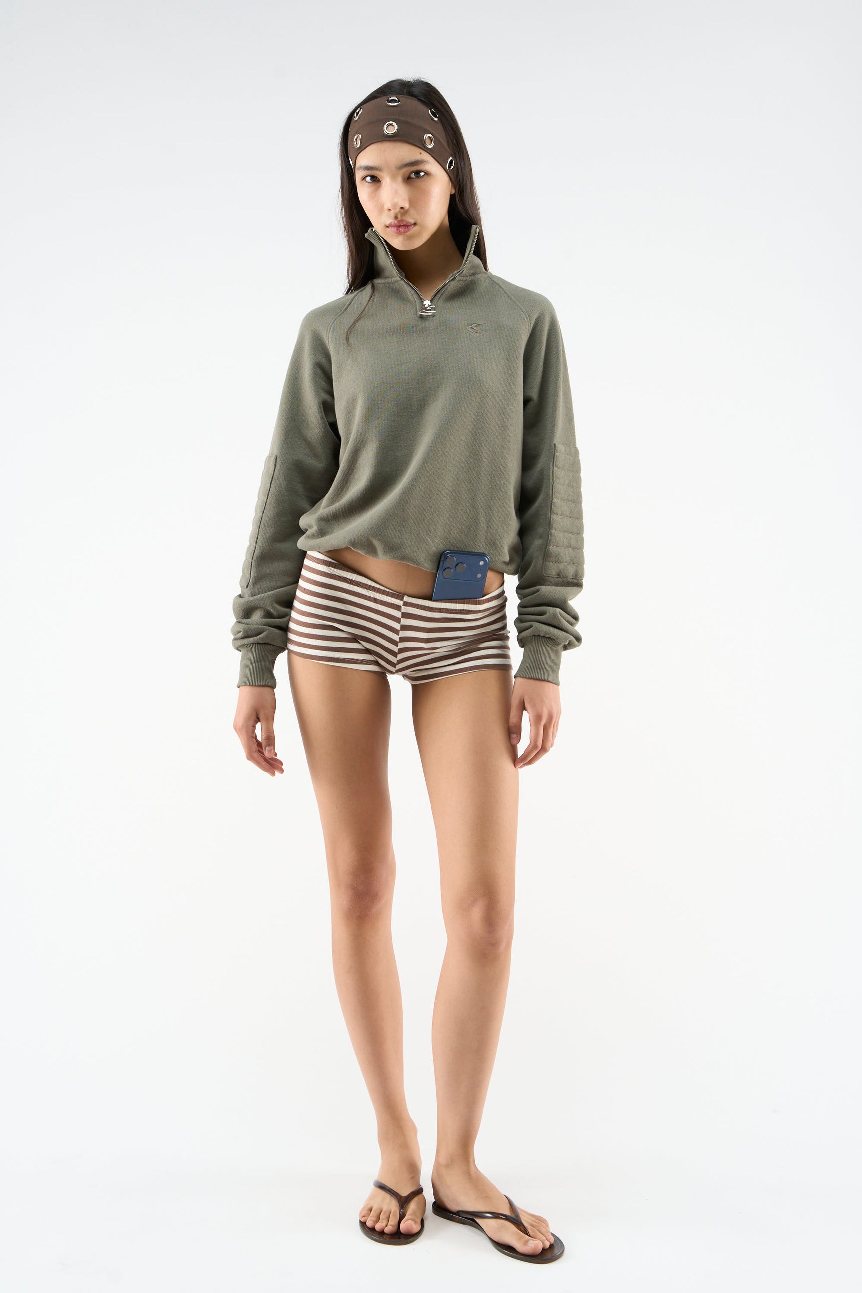 Bow Quarter Green Zip