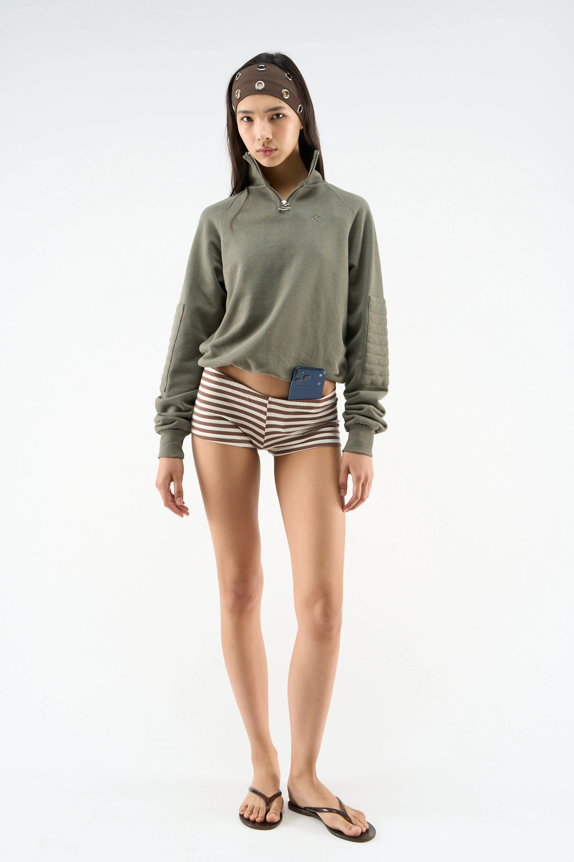 Bow Quarter Green Zip