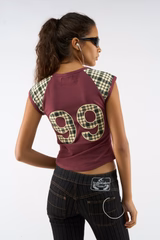 Nina Burgundy Top