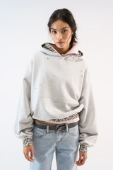 Leo Grey Melange Hoodie