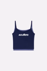 Jazzy Navy Top