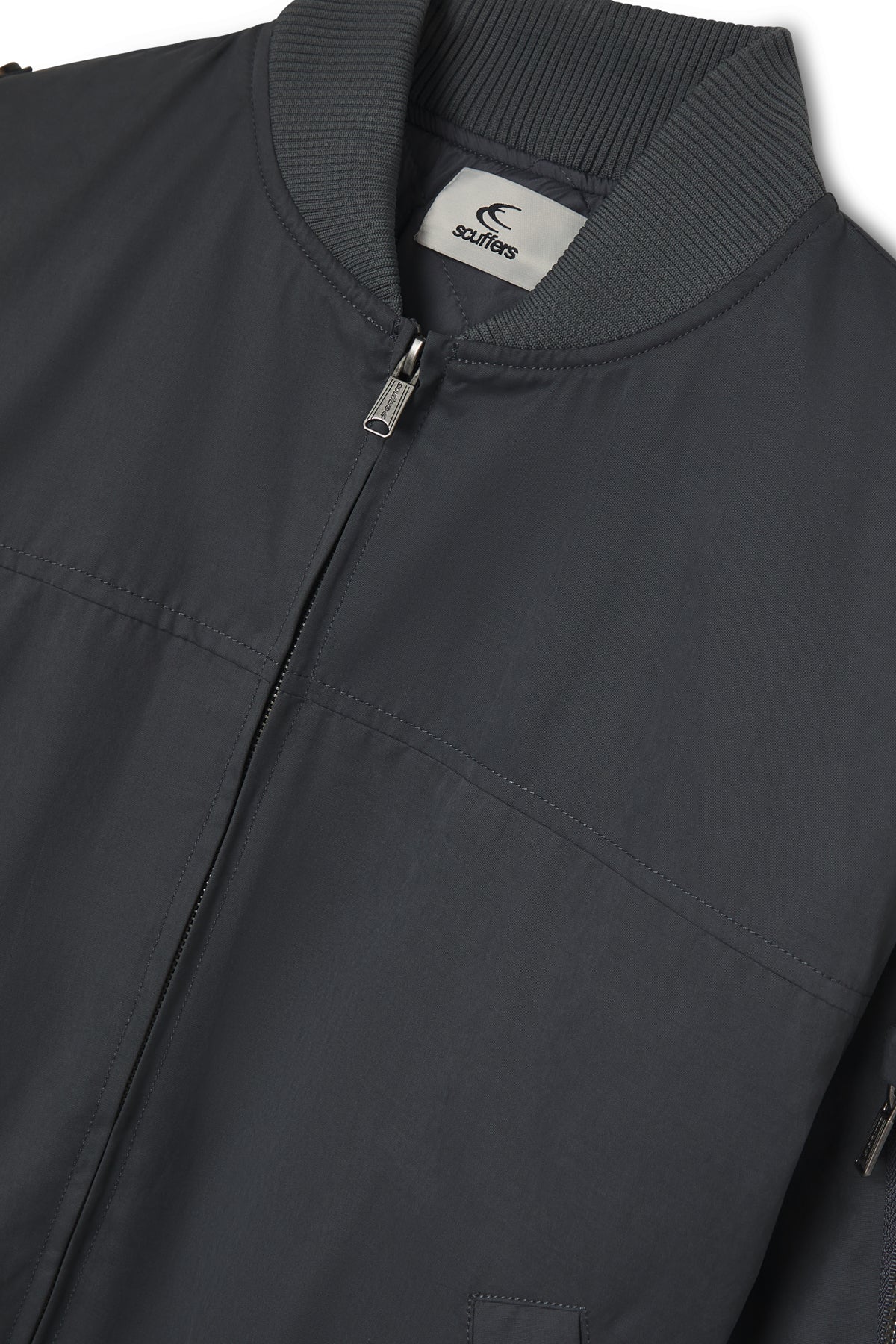 London Dark Grey Bomber Jacket Sem 40 3