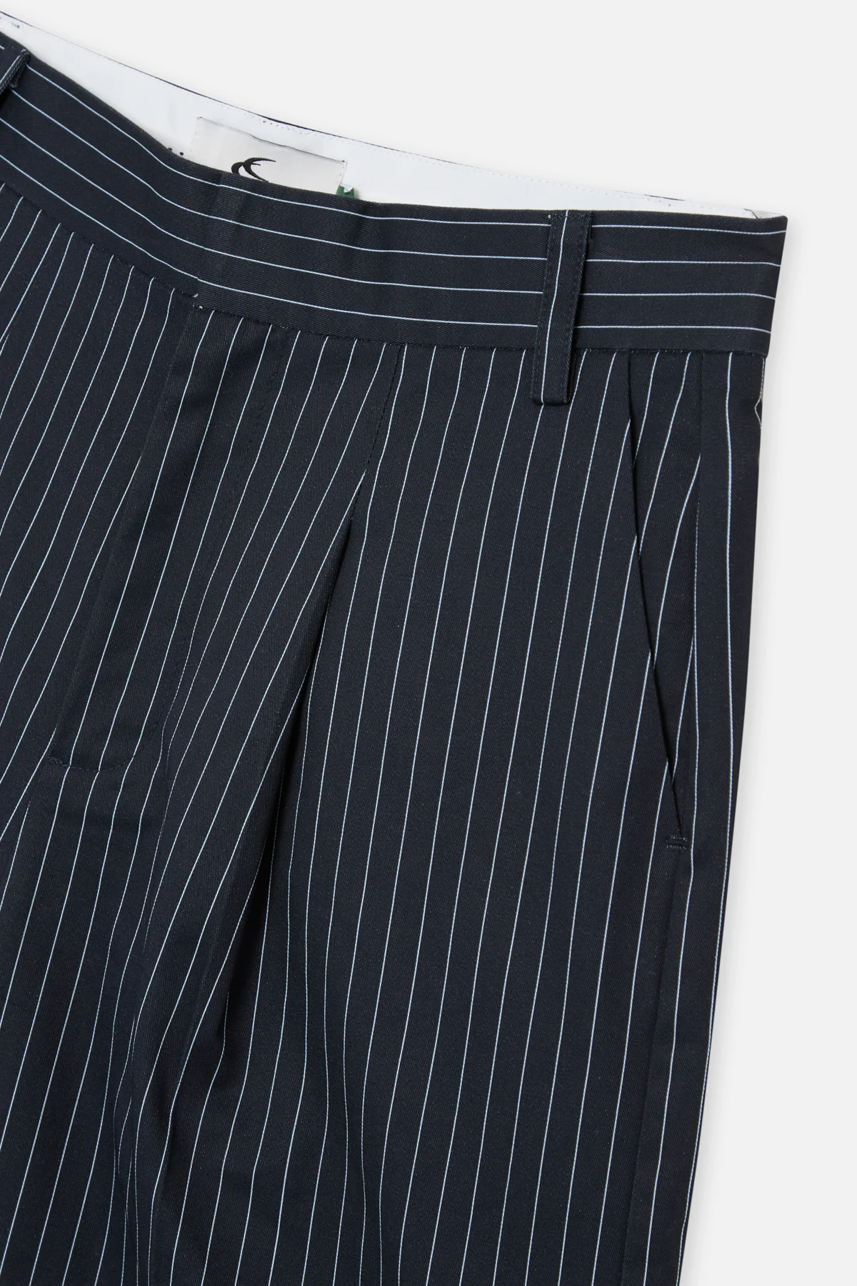 Maisonnavypinstripeshortsdrop13 3 Jpg