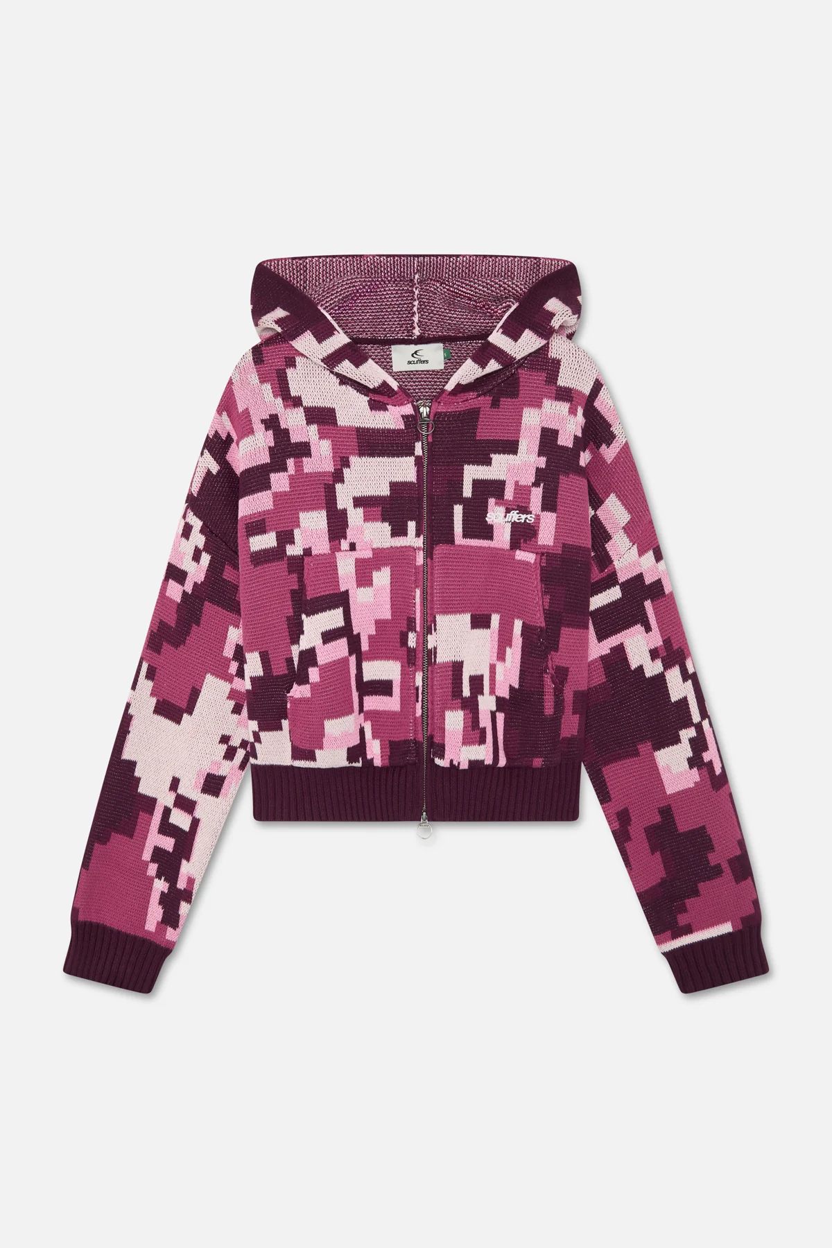 Mosaic Pink Knit Zipper Drop5 1 Jpg