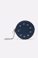 Night Blue Keychain Wallet