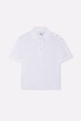 Placket White Polo