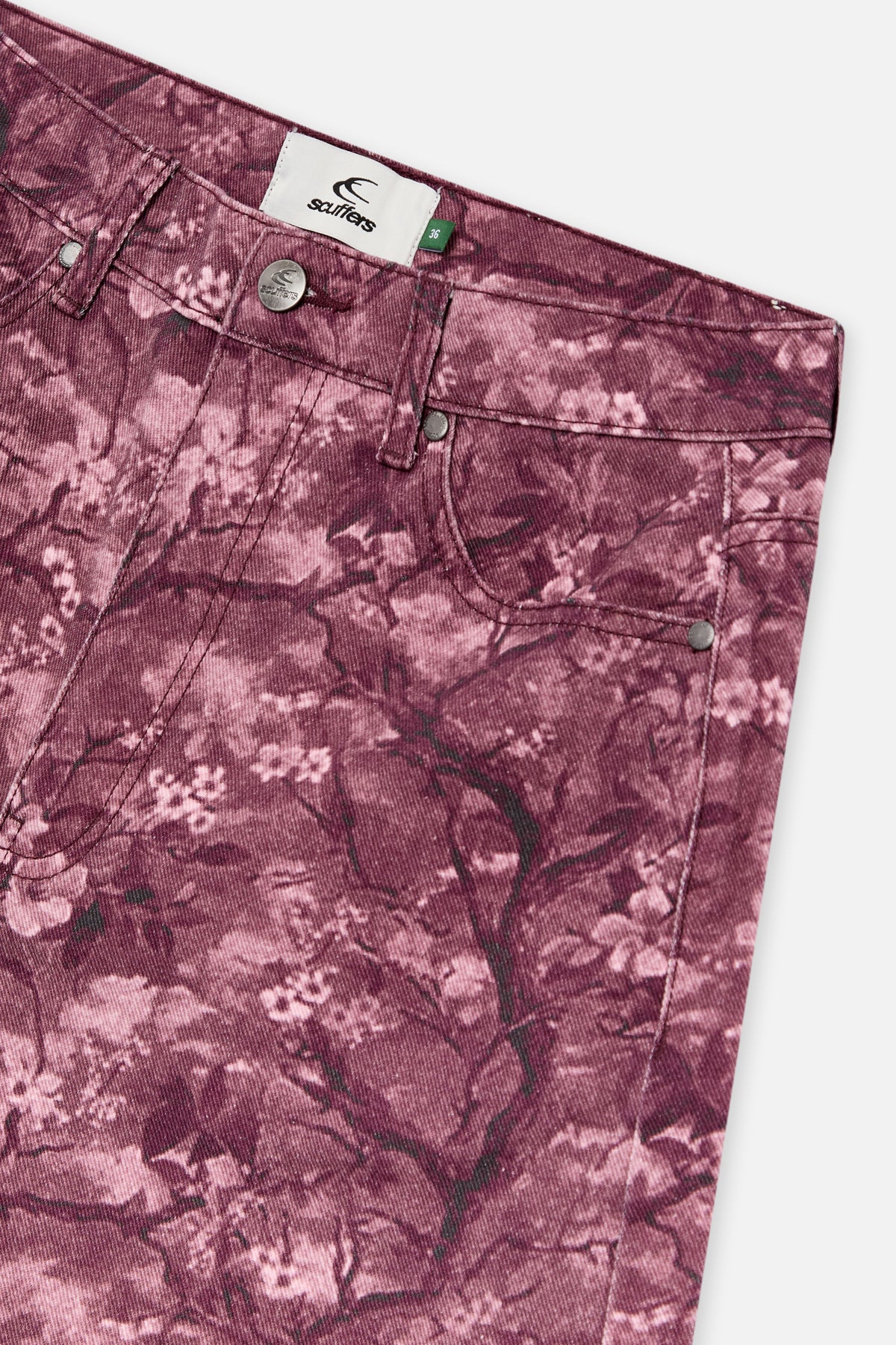Real Flower Burgundy Jumbo Shorts 3
