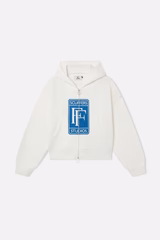 Rolly White Knit Zipper