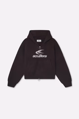 Roots Brown Knit Zipper