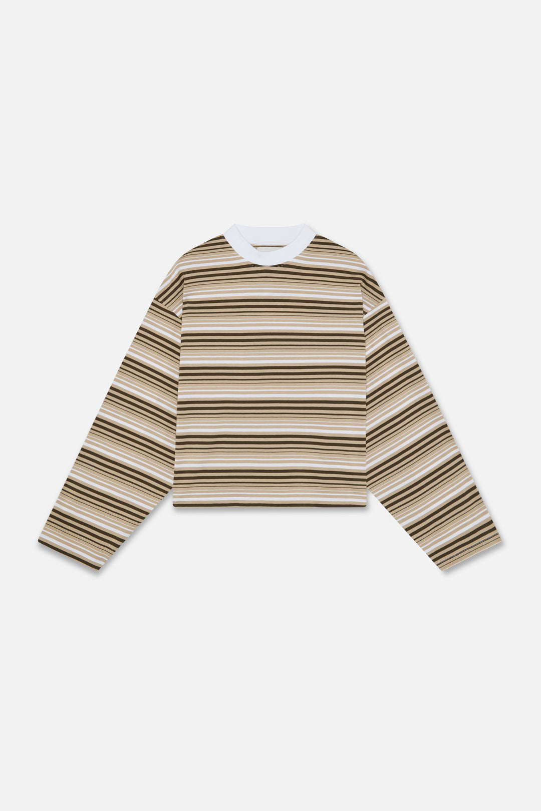 Sport Tech Brown Striped Longsleeve