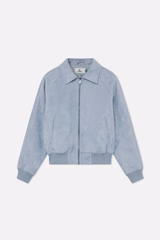 Suede Blue Raw Jacket