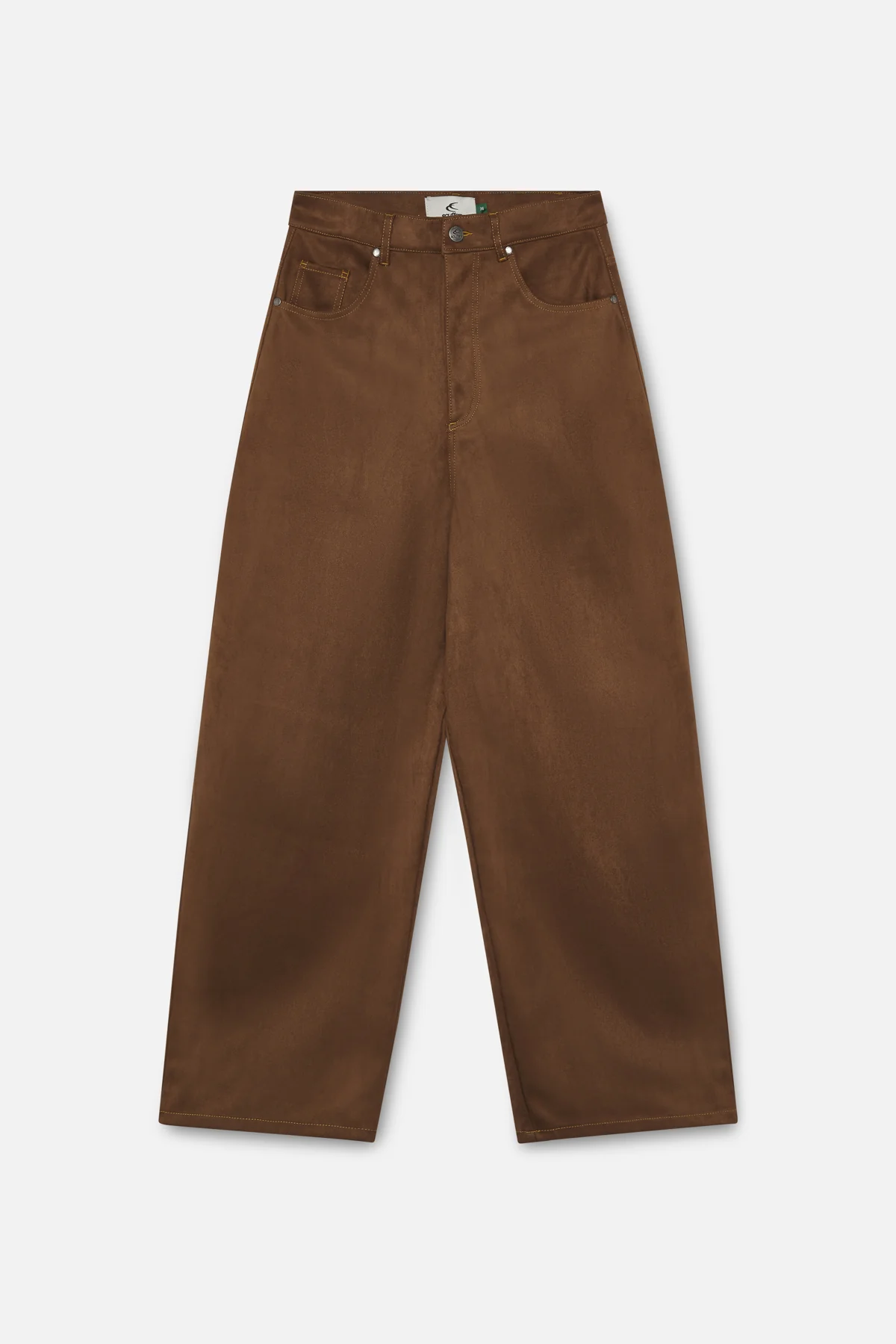 Suede Dark Brown Jumbo Pants Sem 43 1 Jpg