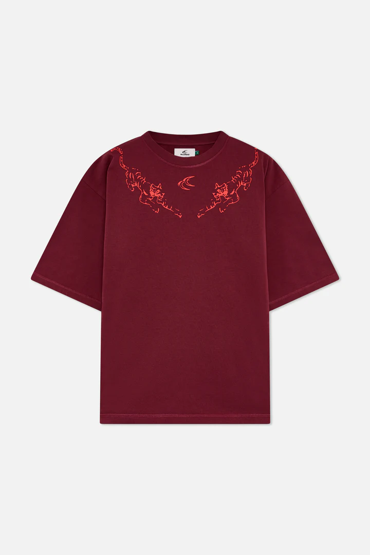 Tiger Burgundy T Shirt 1