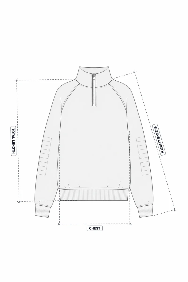 Bow Quarter Ecru Zip