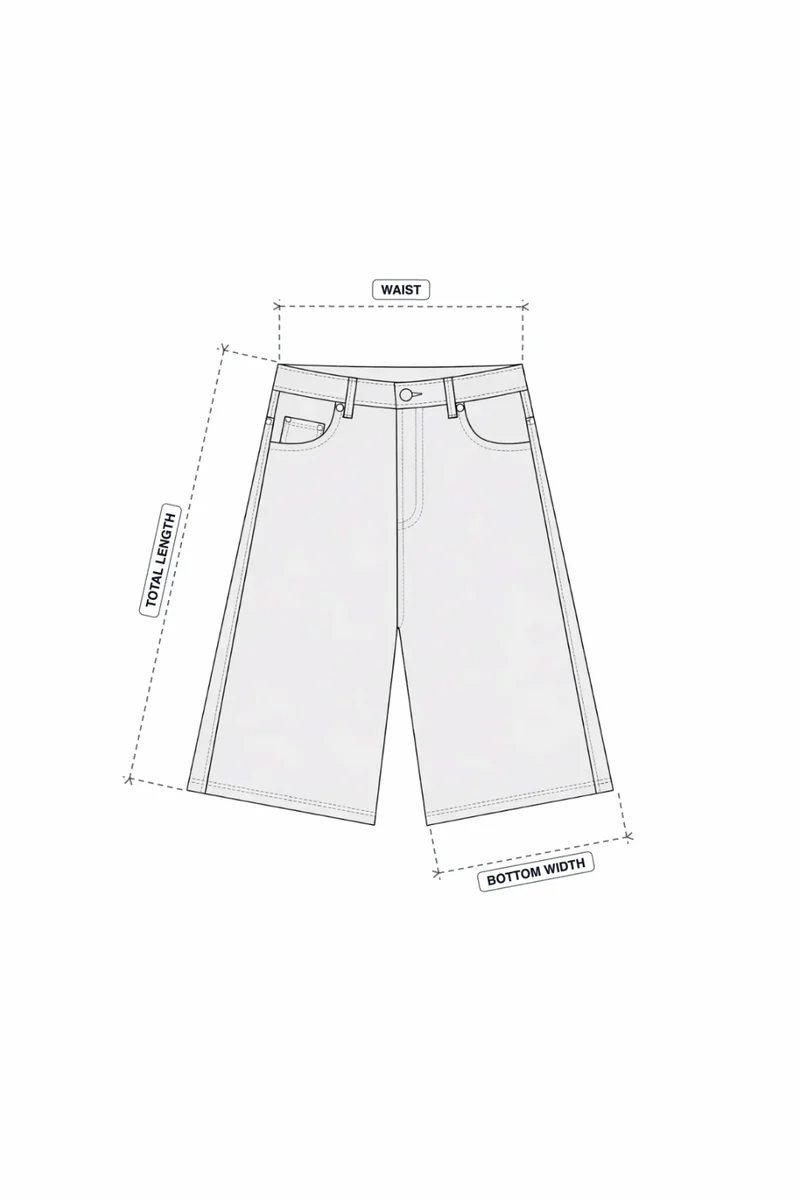 SS26 Jumbo Light Blue Jorts